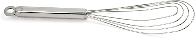 Norpro Flat Oval Whisk Stainless Steel, 9-Inch, Silver (2317)