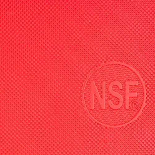 Thirteen Chefs Extra Large 24 x 18 Red Cutting Board - HDPE Plastic, 1/2" Thick Poly for Commercial Restaurant Kitchens, NSF Stamped