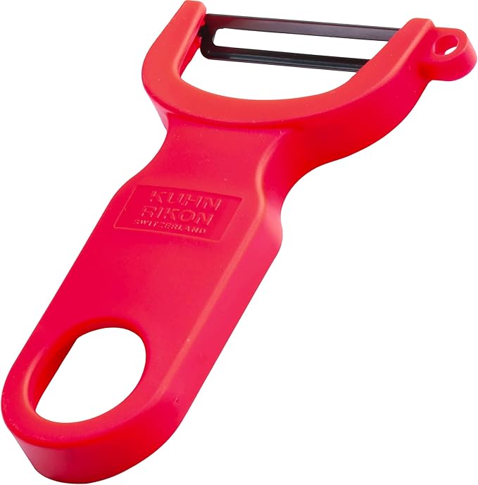 KUHH RIKON, Red Original Swiss Peeler, Set of 1