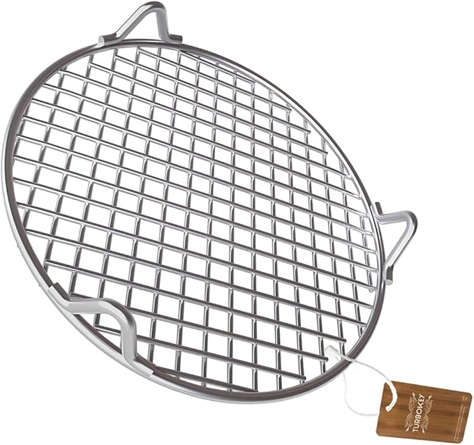 Wire Baking Rack with Legs for Airfryer/Oven/Sheet Pan Dia 9.8" Multi-Purpose Round Cooling Cooking Rack 304 Stainless Steel Barbecue Rack/Carbon Baking Net/Grill/Pan Grate (250mm/9.8")