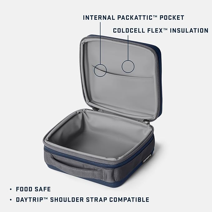 YETI Daytrip 3L Insulated Soft Cooler Lunch Box, Classic Navy