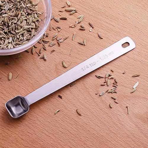 2PCS 1/4tsp(1.25ml) Tiny Measuring Spoon, Small Teaspoon for Tiny Amounts