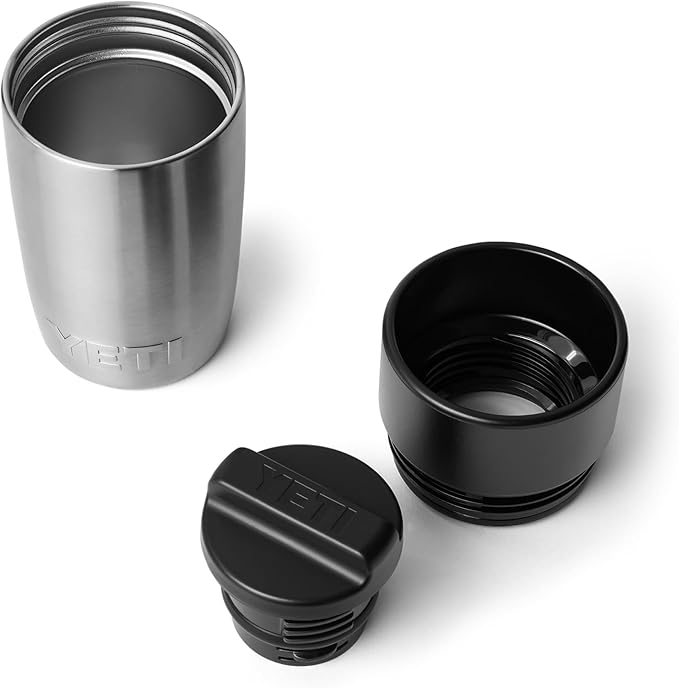 YETI Rambler 8 oz Travel Bottle, Stainless Steel, Vacuum Insulated with Leakproof Commuter Cap, Stainless