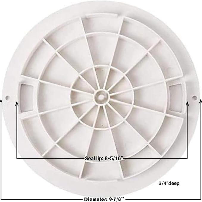 AR-PRO (2 Pack) Exact Replacement Hayward SPX1070C Skimmer Cover - Heavy-Duty Pool Skimmer Lid Direct Replacement for Hayward SP1070, SP1071, and SP10712S Automatic Skimmer Models