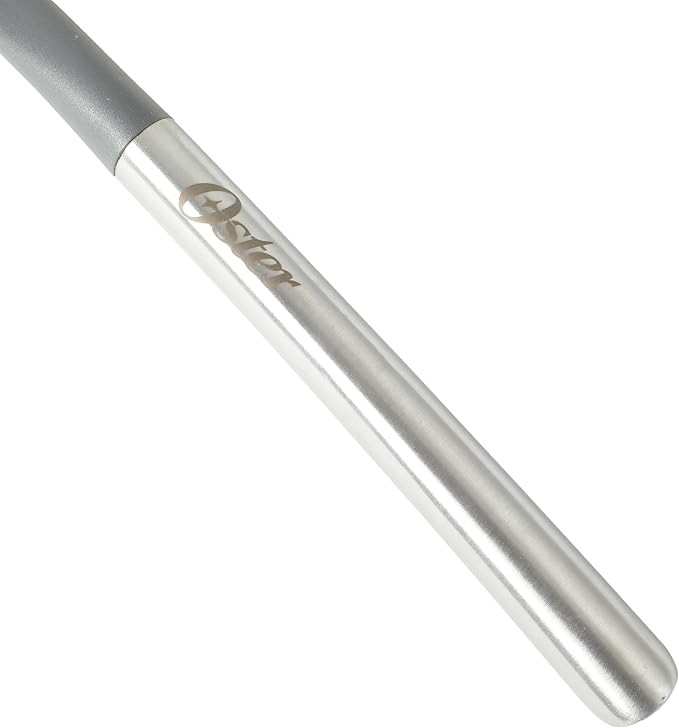 Oster Chadswyck 11” Silicone Turner Spatula, Heat Resistant Head, Stainless Steel Handle, Safe for Nonstick Cookware, Dishwasher Safe