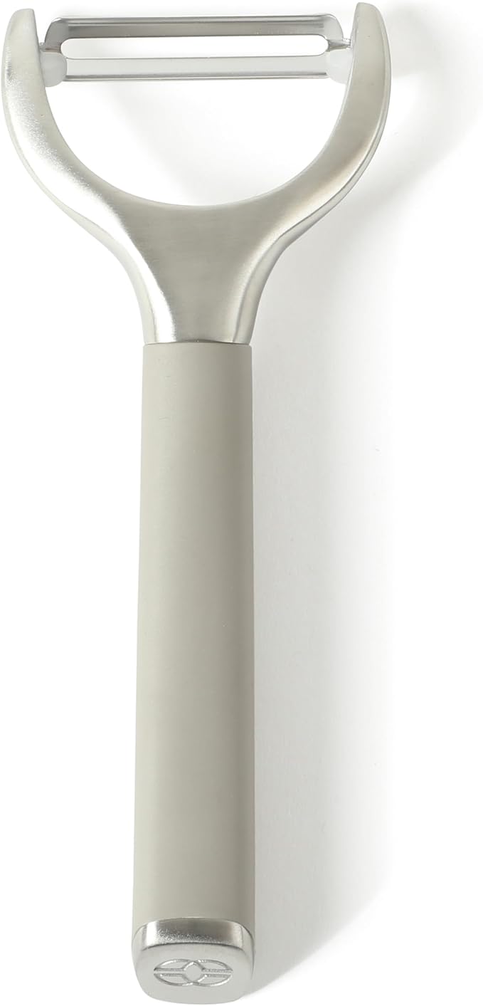 Calphalon Edge Stainless Steel Y Vegetable Peeler w/Thermoplastic Rubber Handle - Taupe