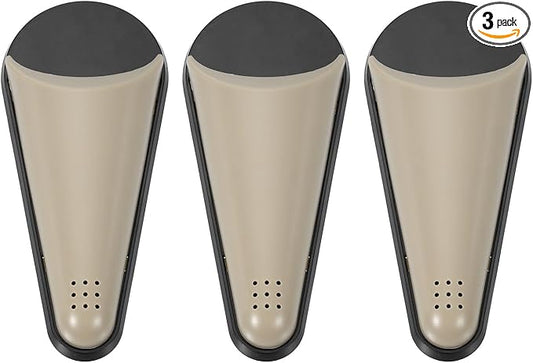 uxcell 3Pcs Magnetic Scissor Holder, Kitchen Scissors Holder with Magnetic Adsorption Drainage Holes Detachable Shears for Kitchen Refrigerator Organization, Brown