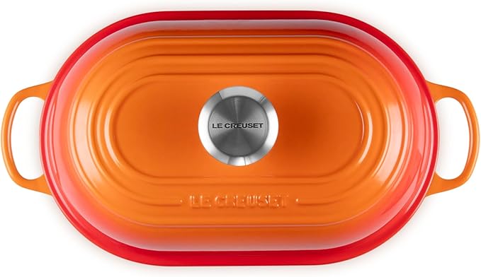 Le Creuset Enameled Cast Iron Signature Oval Bread Oven, 11.5 inch, Flame