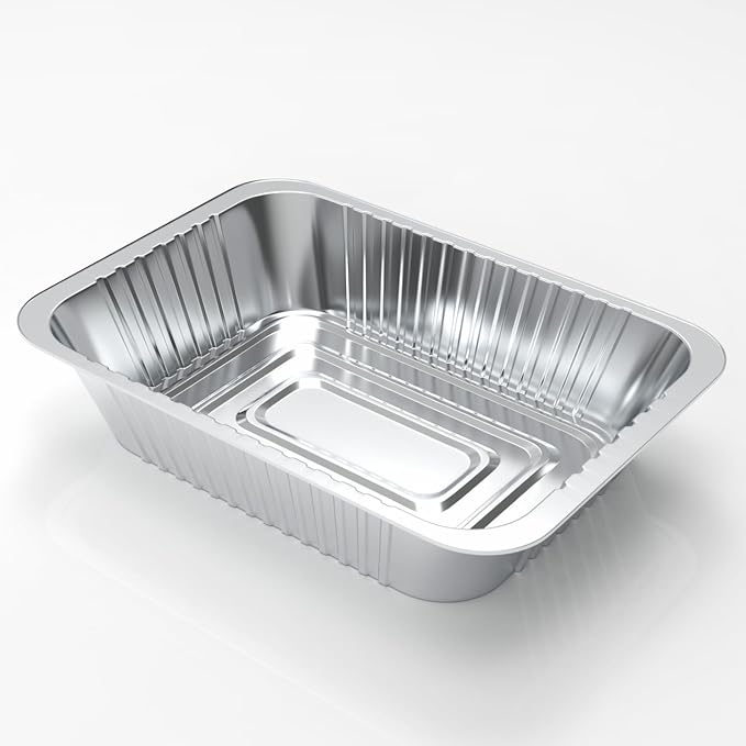 35 Pack Drip Pan Liners for Ninja OG850/OG951 Woodfire Outdoor Grill & Smoker - Compatible with OG800 and OG900 Series - Disposable Aluminum Foil Grease Tray,Silver