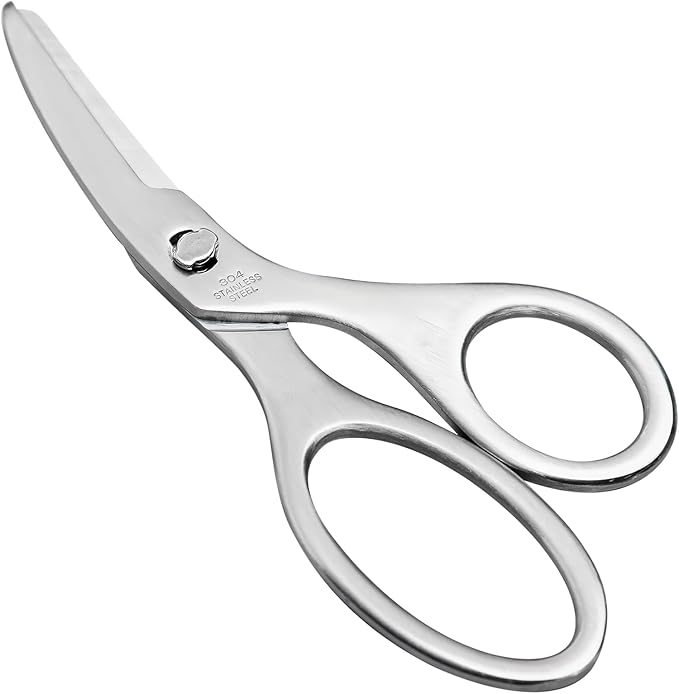 Baby Food Scissors Kitchen Shears, Stainless Steel Kitchen Scissors for Cutting Food, Noodles, Meat, Chicken, Veggies and Fruits