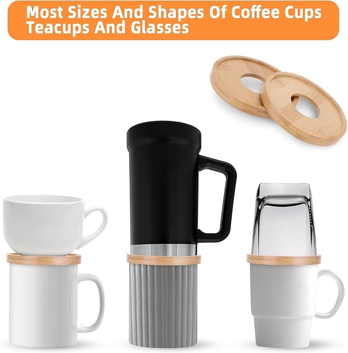 Coffee Cup Holder, 6-Pack Mug Stacker, Stackable Tea and Coffee Cup Gadgets for Cabinet and Pantry Organization, Space Saving 3.94in