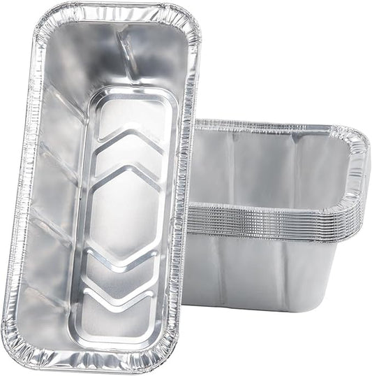20-Pack Aluminum Disposable Foil Grease Catchers Replacement for Charbroil 9328812P06 9328812P06 G416-0015-W1 G325-5703-W1, 7" L x3.5 W x1.5 D