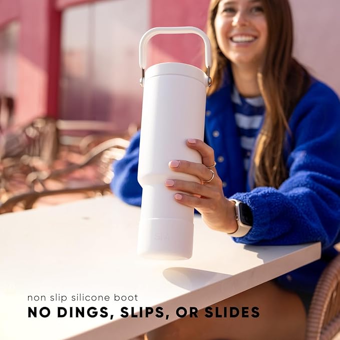 Simple Modern Trek Pivot | 40oz Flip Straw Tumbler with Handle | Water Bottle & Boot | Interchangeable Straw & Chug Lids | Insulated Stainless Steel Jug | Gym Sports Outdoors | Meadow Mist