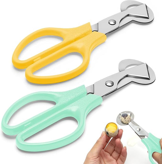 AHIER Pigeon Quail Egg Cutter Scissors Stainless Steel Blades Bird Cutter 2 Pack