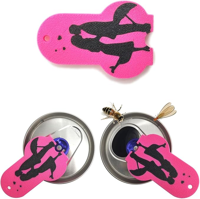 Soda Can Tab Opener Mini Soda Can Cover Easy Tab Opener and Drink Protector Cute Beverage Barricade Soda Protector for Beer,Coke,Aluminum Cans at Party,BBQ, Beach(Kiss)