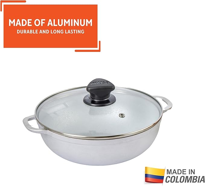 IMUSA 2.6Qt Basic Caldero w/Glass Lid - 22cm