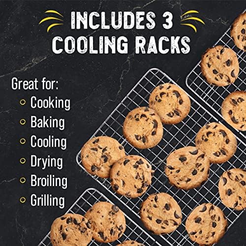 Checkered Chef Cooling Racks for Cooking and Baking - Cooling Wire Rack
