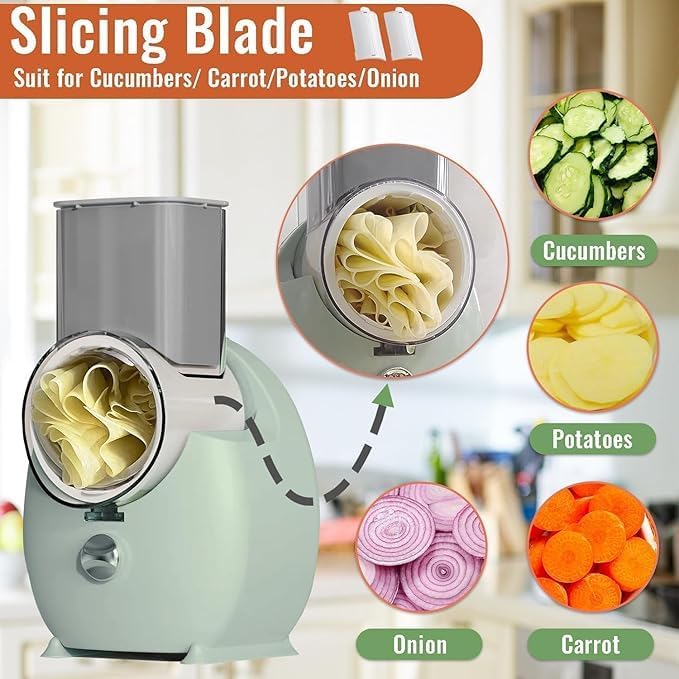 Electric Cheese Grater for Block Cheese,Home Kitchen Electric Grater