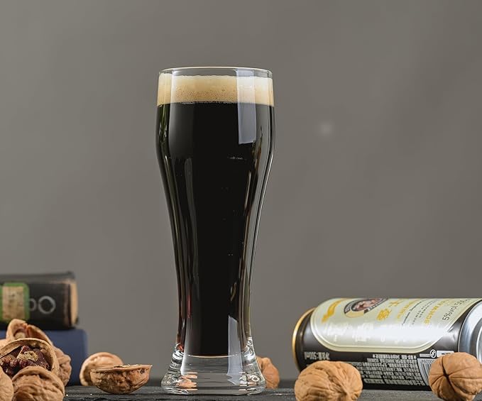 Beer Glasses Set of 6,15 oz Glasses Drinking Set, Craft Pint Glasses for Freezer Supply Aroma Retention, Tall Beer Mug and Glassware,Unique Gifts for Christmas
