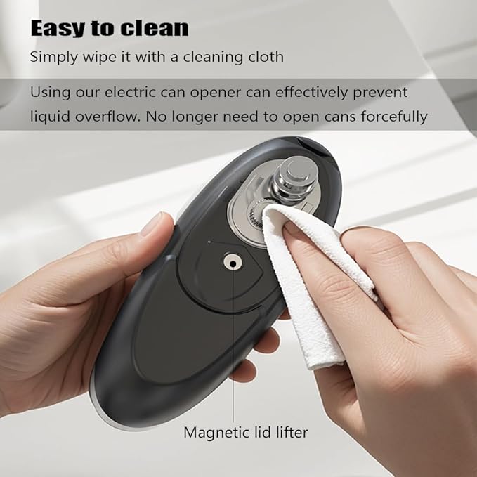 Electric Can Openers in 2026: Automatic Can Opener Electric with Rechargeable. The Can Opener Creates A Smooth Edge, Making It The Best Gift for Seniors And Kids. (White)