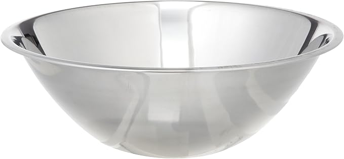 4.25-Quart Wide Rimmed Stainless Steel Mixing Bowl