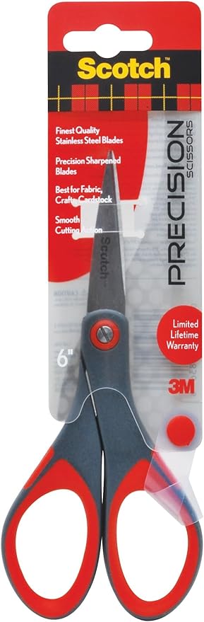Scotch 6" Precision Scissors, Great for Everyday Use (1446)