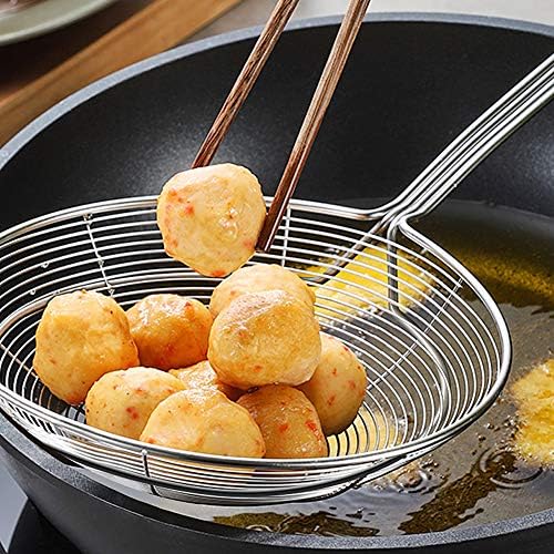 YFWOOD Spider Strainer Skimmer, Slotted Spoon for Cooking 5.5 Inch