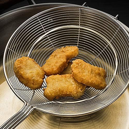 YFWOOD Spider Strainer Skimmer, Slotted Spoon for Cooking 7.9 Inch