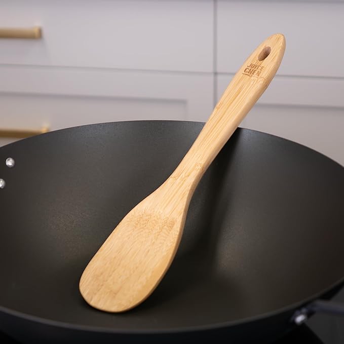 Joyce Chen All-Purpose Burnished Bamboo Spatula, 13-Inch