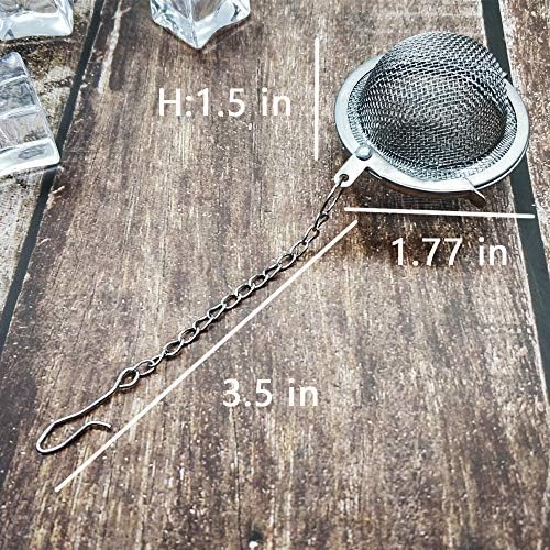 8Pcs Loose Leaf Tea Steeper, Stainless Steel Tea Ball Infusers for Loose