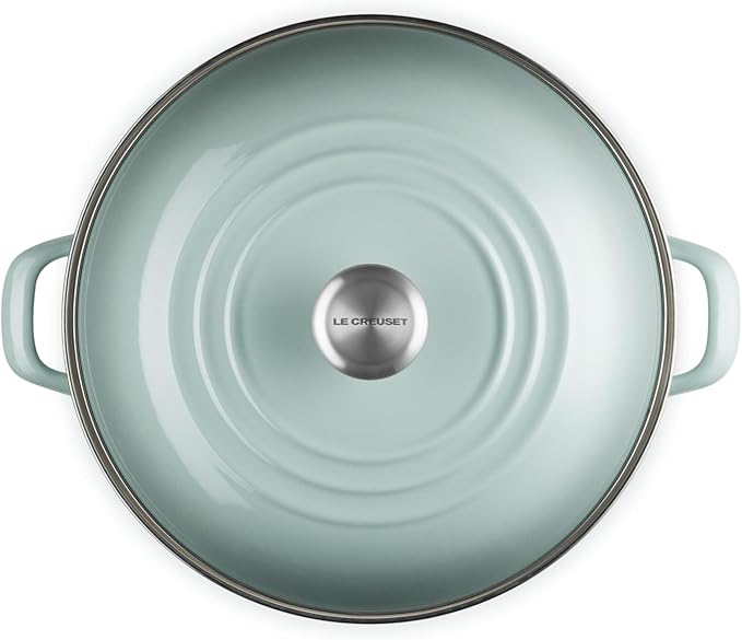Le Creuset Enamel on Steel Traditional Stockpot, 16 qt., Sea Salt with Stainless Steel Knob