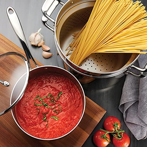 Tramontina Boston Tri-Ply Clad Stainless Steel 14-Pc Pots and Pans Set