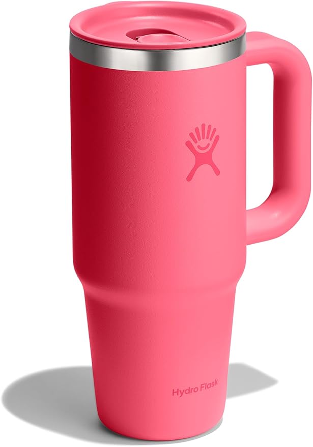 Hydro Flask Coffee Travel Tumbler Mug – Insulated Stainless Steel, Leak Resistant Hot & Iced Coffee Cup 24 Oz Popstar Pink