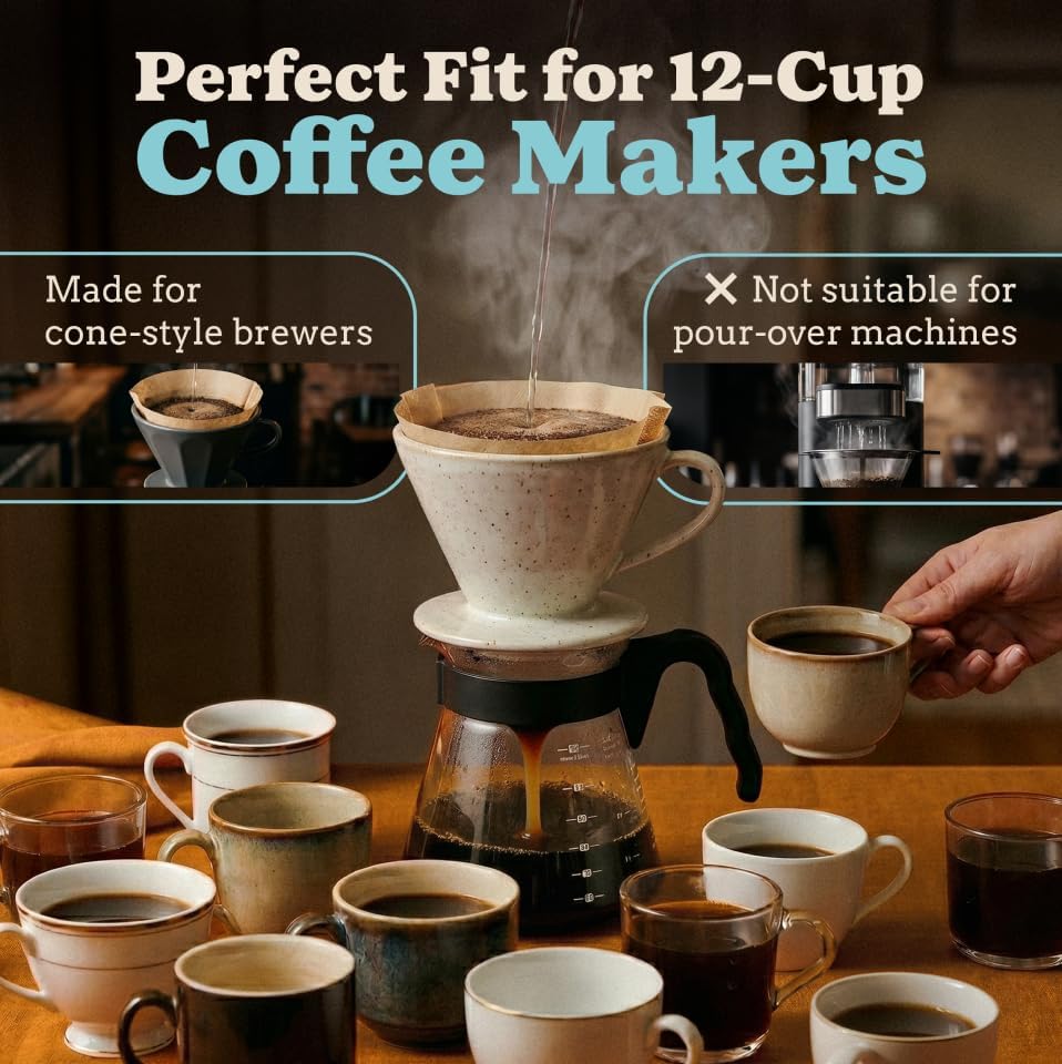 #4 Cone Coffee Filter (Natural Unbleached, 100)