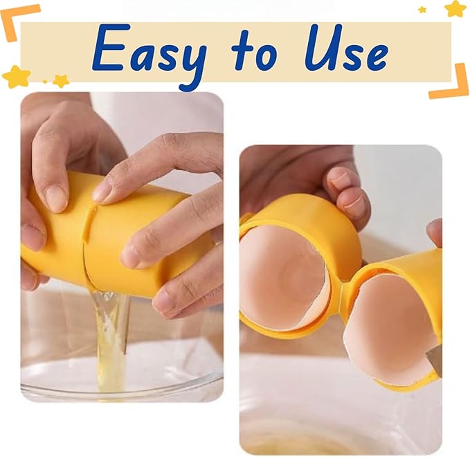 HKFALDRR (3pcs) Egg Shell Opener & Egg Cracker Tool - Egg Cracker and Egg Separator for Raw Eggs | 2025 Kitchen Baking Gadgets