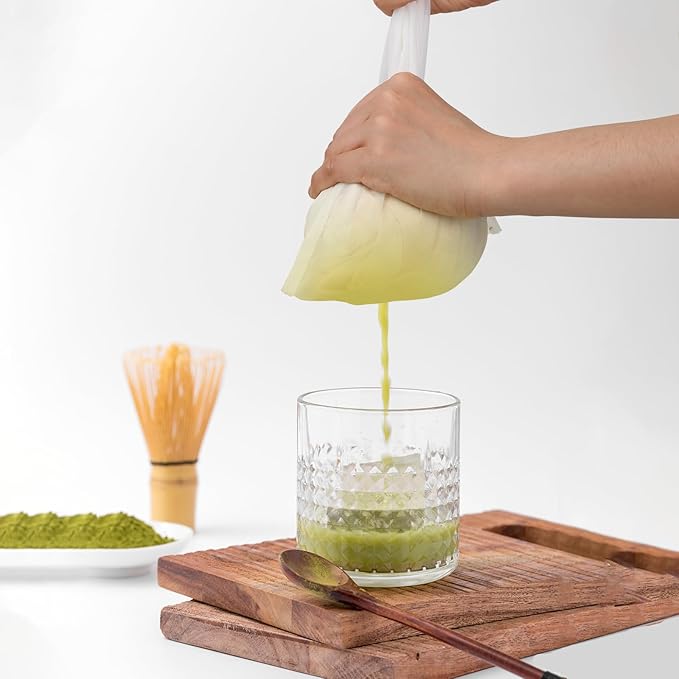 6Pack Nut Bag Strainer 12 x 8 Inch Cheesecloth Bags for Straining Nylon Cheese Cloth Bags Reusable Nut Milk Bag 200 Mesh Fine Mesh Bag for Straining Fruit Juice Cheese Coffee Tofu Yogurt Tea