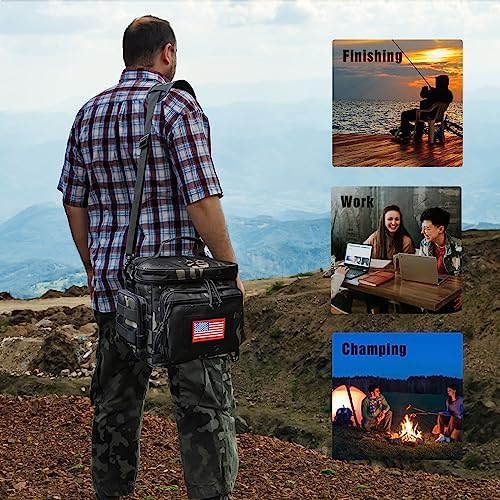 Lunch Box for Men, 12L Leakproof Tactical Lunch Bag Large Cooler for work