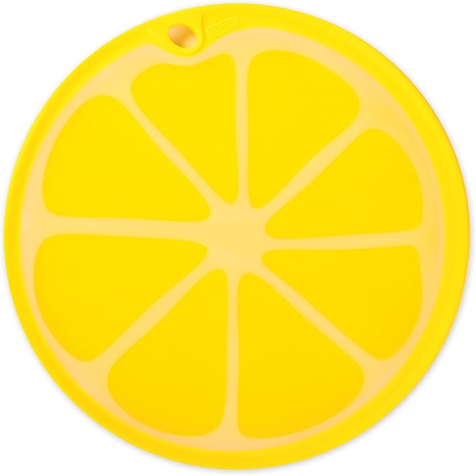 Dexas Citrus Slice Cutting Board/Serving Board 9 inches, Lemon