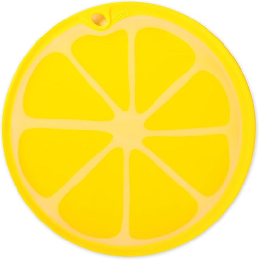 Dexas Citrus Slice Cutting Board/Serving Board 9 inches, Lemon