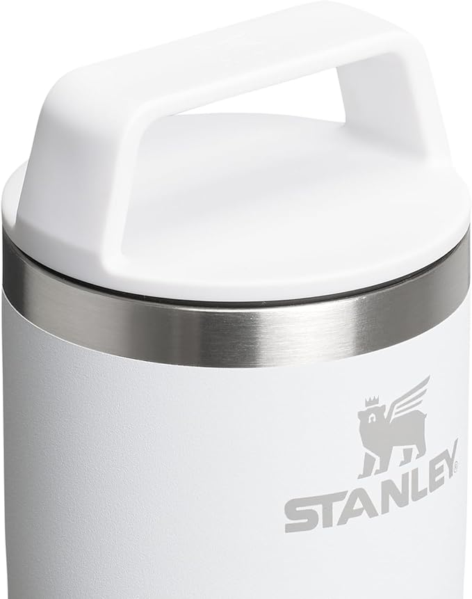 STANLEY Cafe To Go Travel Mug 16 oz | Leakproof Two-Part Drink Through Lid | Tumbler Cup for Coffee, Tea and Drinks | Insulated Stainless Steel Coffee Mug | BPA-Free | Frost