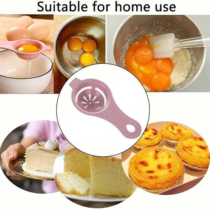 Egg Yolk White Separator 3PCS Egg Separator Egg Yolk Separator Food Grade Egg White Filter Egg Separator Tool Kitchen Baking Gadget