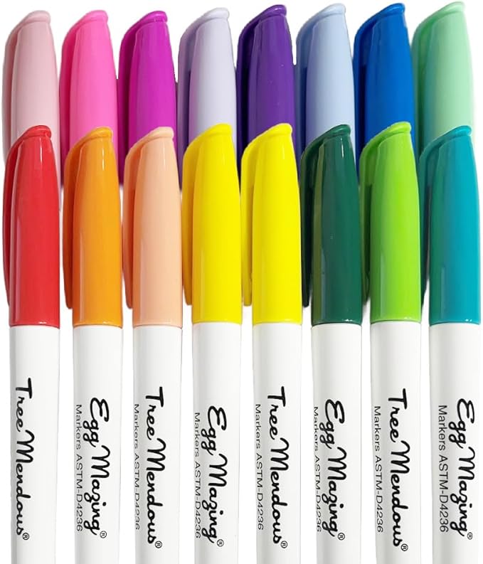 The Original EggMazing Easter Egg - Treemendous Christmas Tree Ornament Decorator - DinoMazing Dinosaur Egg Replacement 16 Colorful Non-Toxic Marker Set - Packaging May Vary, Ages 3 and Up