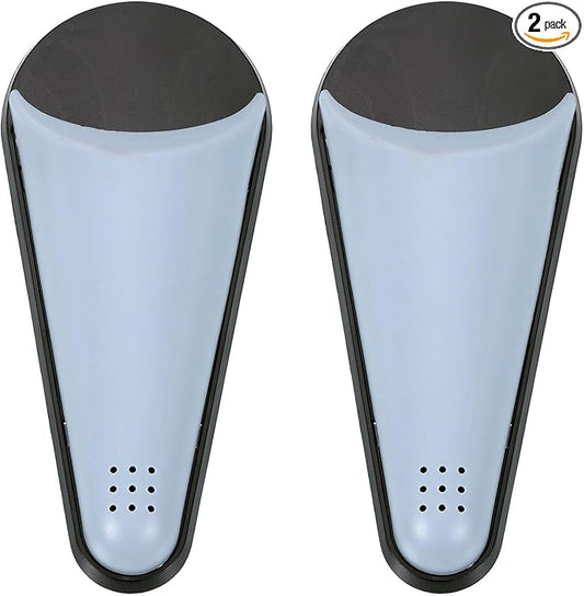 uxcell 2Pcs Magnetic Scissor Holder, Kitchen Scissors Holder with Magnetic Adsorption Drainage Holes Detachable Shears for Kitchen Refrigerator Organization, Blue