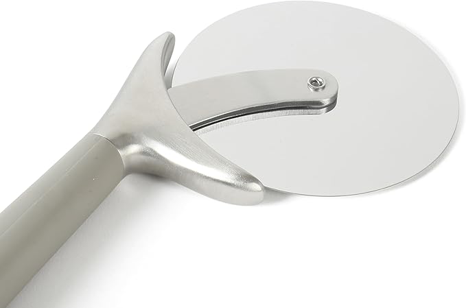 Calphalon Edge Stainless Steel Pizza Cutter w/Thermoplastic Rubber Handle - Taupe