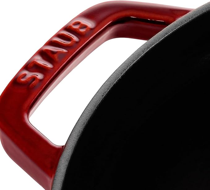 Staub Cast Iron 7-qt Round Cocotte - Grenadine, Made in France