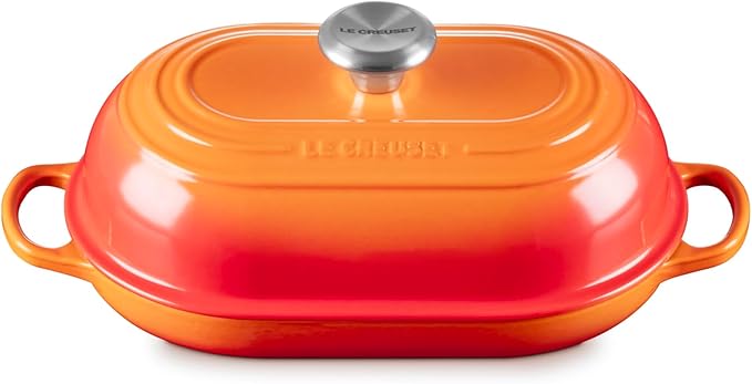 Le Creuset Enameled Cast Iron Signature Oval Bread Oven, 11.5 inch, Flame