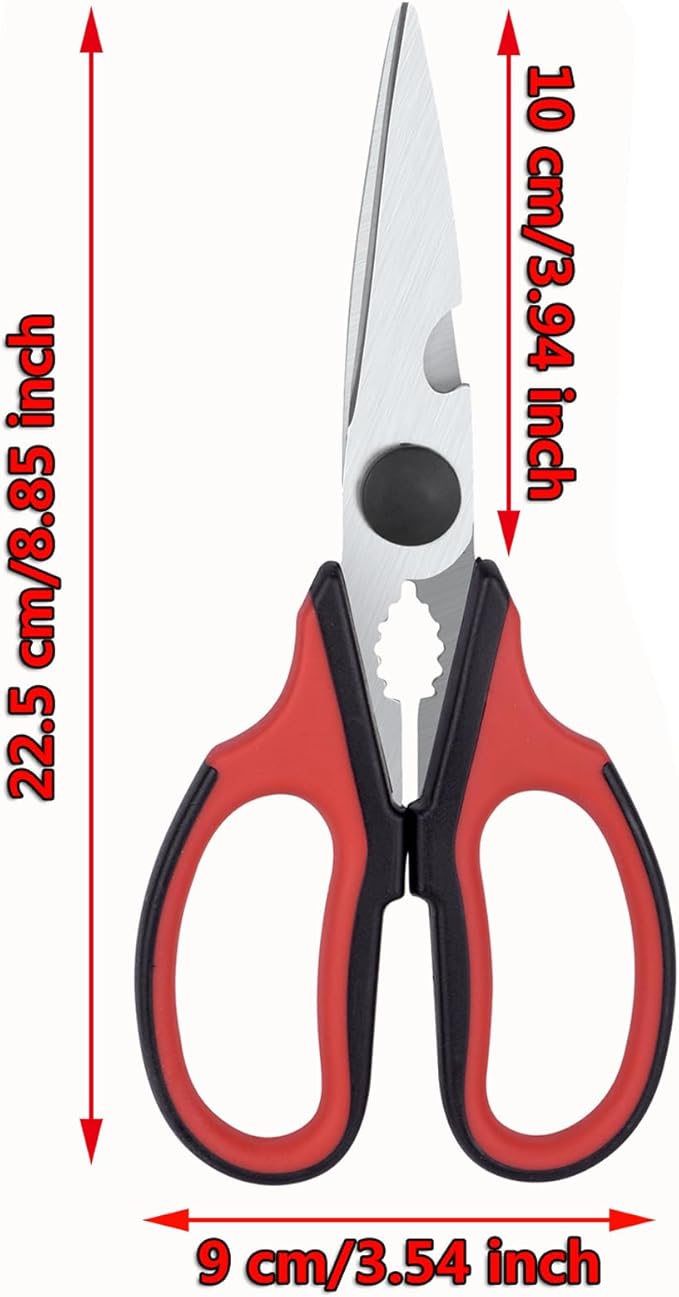 Left Handed Kitchen Scissors, Bailaipor Left Hand Kitchen Poultry Shears Tools All Purpose Heavy Duty