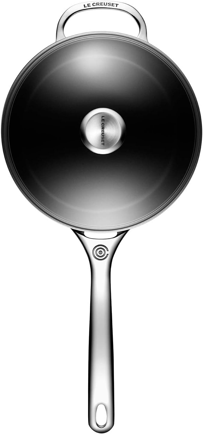 Le Creuset Toughened Nonstick PRO Saucepan With Glass Lid, 4 qt.