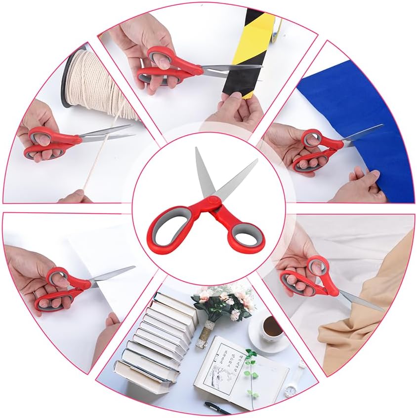 Left Handed Scissors and Left Handed Kitchen Scissors (2 Pack)