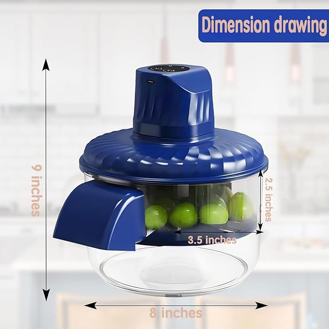 Electric Automatic Peeler Machine,Automatic Grape Peeler Machine,Garlic Peeler Cherry-Tomato Skin Remover,Compact Vegetable Peeler for All Small Fruits,Kitchen Peeling Tool